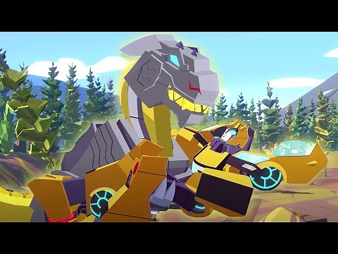 Dinosaurs T-Rex Razor Sharp Rescues! ⚡️Transformers Cyberverse Full Episodes