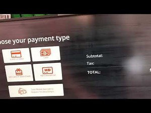 Home Depot Self Checkout