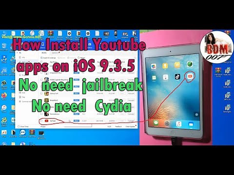 How Install and Fix Youtube apps on iOS 9.3.5 | Fix iOS 9.3.5 no need jailbreak, No need Cydia