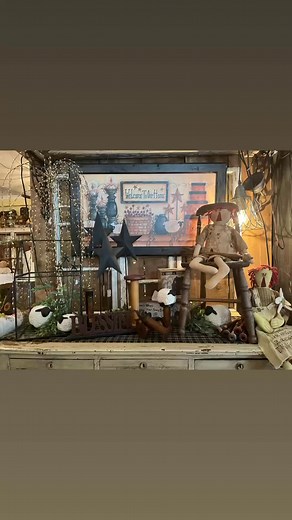 Just a few of the one of a kind primitive home decor pieces Creekside Country Home Decor & Antiques | Creekside Country Home Decor & Antiques