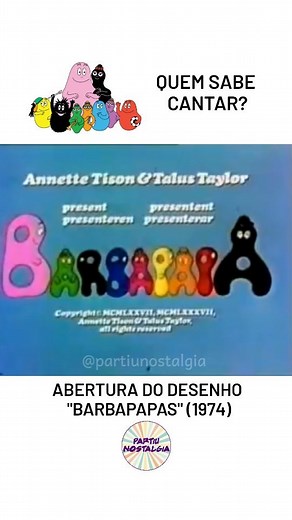 Partiu Nostalgia on Instagram: "📺 Essa é a família Barbapapa 🎶 Desenho animado dos anos 70 sobre uma família de pequenas criaturas que podiam mudar de forma. O Barbapapas ajudavam crianças pequenas a aprender sobre o cotidiano da família, letras, natureza, amizade e outros valores importantes. O Barbapapa pai casou com a Barbamama e tiveram 7 Barbababies, cada um de uma cor diferente. A família era composta pelo pai Barbapapa (rosa), mãe Barbamama (preta) e filhos Barbatinta (preto e peludo),