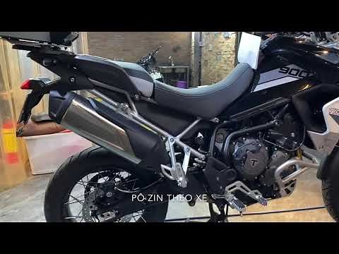 Triumph Tiger 900 with Arrow Exhaust compare with OEM exhaust.