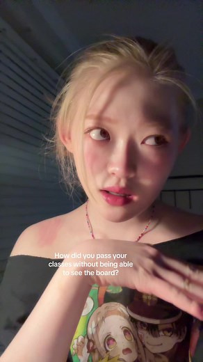 Low vision tingz. #albinism #albino #stem #lowvision #biomed #study #college #asian #korean #koreanalbino