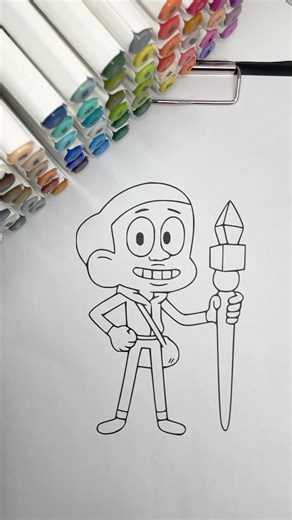 REVERSE Coloring Craig of the Creek #craigofthecreek #reversecoloring #coloringtime #markers