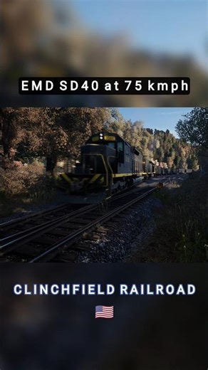 EMD SD40 | Train Sim World #trainsimworld #shorts #trainspotting #usarailway