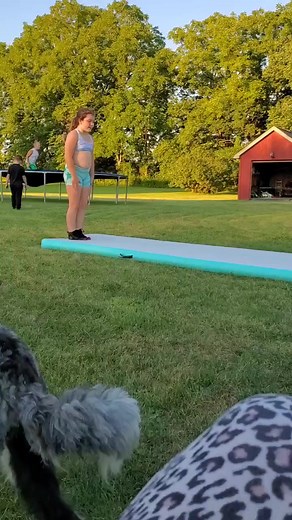 1M views · 5.5K reactions | Roundoff handspring on the air floor 勞勞 #tyflipzz #tream #nevergiveup #cheerleader #cheerleading #gymnastics #tumbling #keepgoing #nevergiveup | TyFlipzz | Facebook