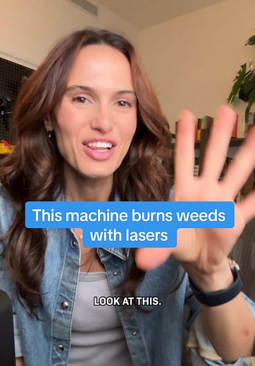 This machine is burning weeds with LASERS. 5,000 a minute! The reason it’s so cool is it lets farmers use fewer herbicides to grow your food. But in order to do it… Farming is changing, and we just made a longer video all about it. Follow if you love optimistic science and tech stories. #science #farm #tech #sciencefacts
