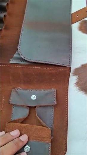 Handmade Leather Tool Roll 🔥 Craftsmanship at Its Finest! #handmade #leathercraft