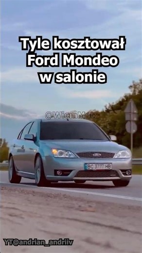 Tyle kosztował Ford Mondeo w salonie #motoryzacja #ford #ciekawostki #Mondeo