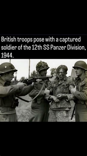 The Face of War: Captured 12th SS Soldier (1944) 🇬🇧🇩🇪 #ww2