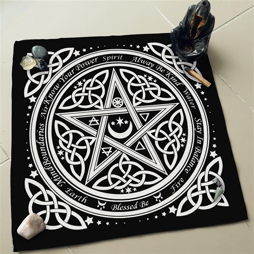 Pentagram Decorative Altar Cloth
