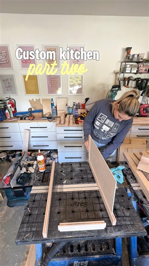 Part 2 of building my first client kitchen! ✨