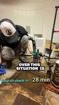 Water in the Basement With 30 Minutes to Fix It #shorts