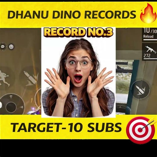 DHANU DINO TOP WORLD RECORDS🤯||EVARAINA BEAT CHESERA?@DhanuDinoo #freefire#shorts