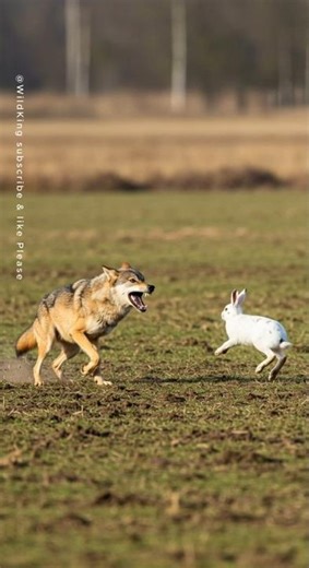 분노한 토끼!늑대를 공격하다/ The Angry Rabbit! It Still Feels Disappointed.#rabbit