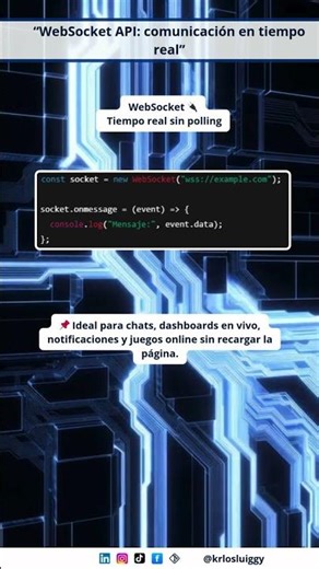“WebSocket API: comunicación en tiempo real”