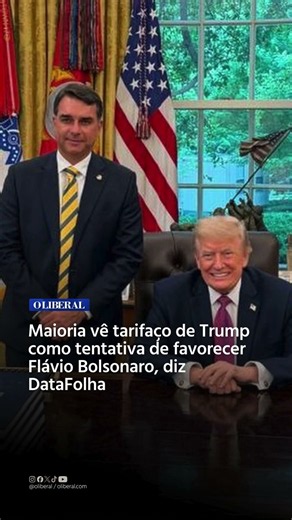 Maioria vê tarifaço de Trump como tentativa de favorecer Flávio Bolsonaro, diz DataFolha