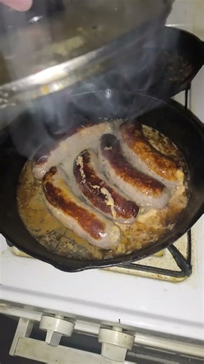grilling shrimp and brats with aluminum foil
