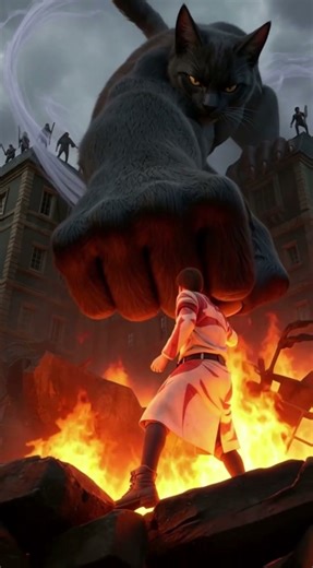 This Cat Just Broke Attack on Titan 💀🤣 #cat #funny #funnycats #attackontitan #aot