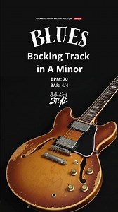 Blues Backing Track in Am B.B. King Style 70 BPM 4/4