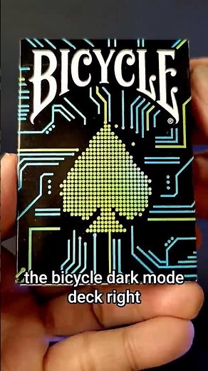 BICYCLE DARK MODE DECK PLAYING CARDS UNBOXING and REVIEW