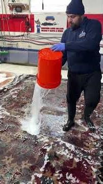 This is how professionals restore antique Chinese wool rugs #satisfying #transformation #cleaning