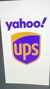 Combining the Yahoo and UPS logos! #mashup #logodesign #redesign #combined #logos #yahoo #shorts