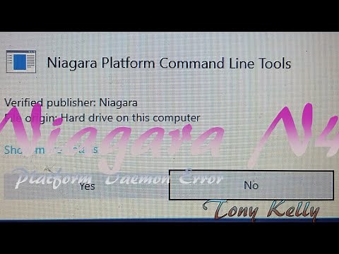 Niagara N4 Platform Daemon Error