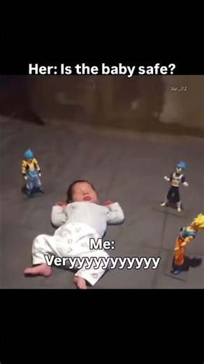 Safest baby in the world #dbz #baby #dragonball