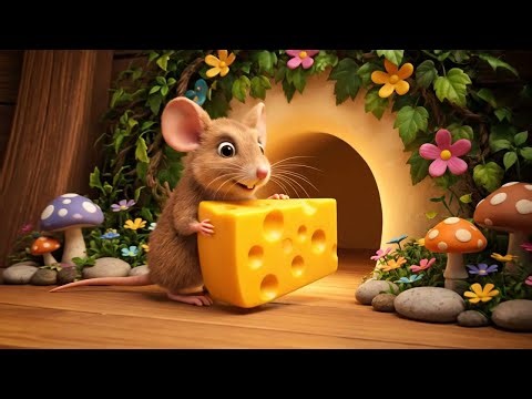 Little Mouse Chased the Dancing Cheese 🐭 | Nursery Rhymes for Kids & Baby Songs