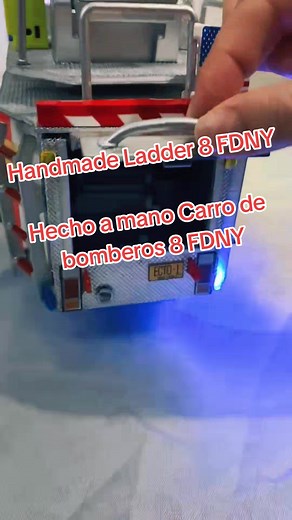 Carro de Bomberos Hecho a Mano Ladder 8 FDNY