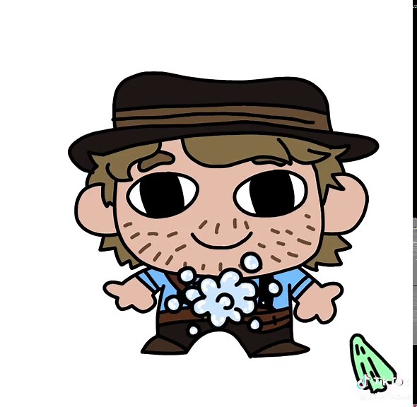 Wash My Belly: Arthur Morgan Animation