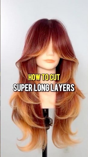 💗 How to Cut Super Long Layers? | Want Soft, Flowing Hair? | Thinking About Super Long Layers? 🦋✂️