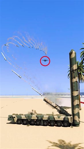 S-500 & Ballistic Missile Strike Drops the Fighter Jet in gta5 ep621 #shorts #short