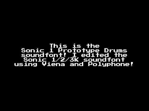 Sonic 1 Prototype Drums Soundfont + Download