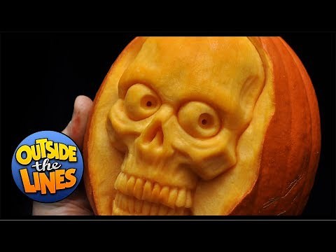 Mini Skull Pumpkin Carving - Pumpkingutter.com