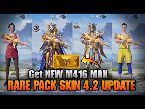 GET NEW M416 MAX😍 | RARE SKIN PACK 4.2 UPDATE | FULLY EXPLAINED IN THIS VEDIO ♥️