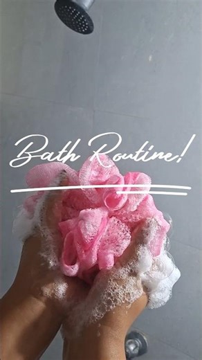 Bath Routine🎀✨️| #aesthetic #bathroutine #cozy #softbody #bathing #stepbystep