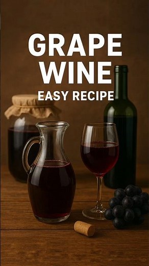GRAPE WINE MAKING AT HOME - PART -01| No Chemicals, Easy Method #shorts