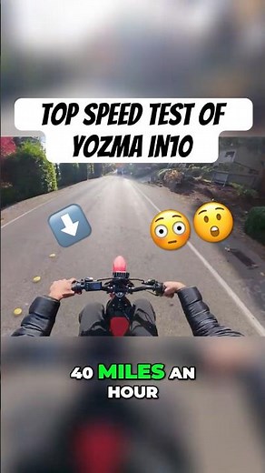 Top Speed Test of the YOZMA IN10! #ebike #electricbike #surron #ultrabee