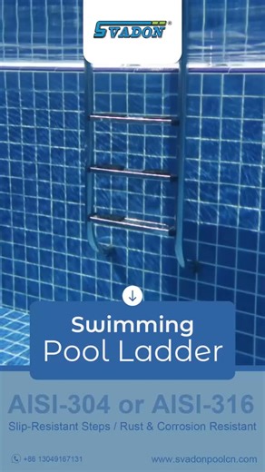 Svadon Swimming Pool Equipment on Instagram: "Svadon Pool Ladder · AISI-304 or AISI-316 · Slip-Resistant Steps · Rust & Corrosion Resistant https://www.svadonpoolcn.com/slug-the-backbone-of-your-backyard-oasis-a-comprehensive-guide-to-pool-poles/"