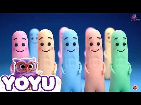 🎵 Zählen & Farben lernen mit Yoyu Kinderlieder! Zehn kleine Zappelmänner & Grün entdecken ✨