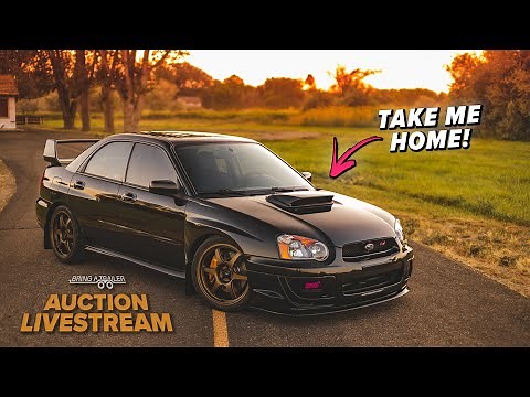 FOR SALE: Java Black Pearl 2004 Subaru WRX STI w/ 66k miles (OEM+ Style) | Bring A Trailer Auction