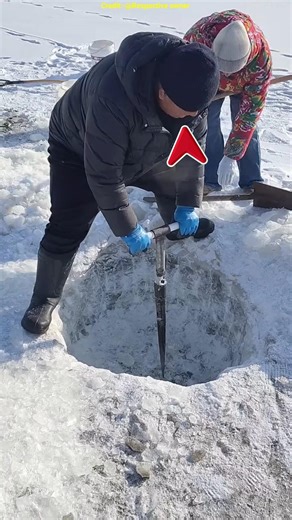 People Thought He Was Crazy, But His Ice Fishing Trick Was Genius #shorts