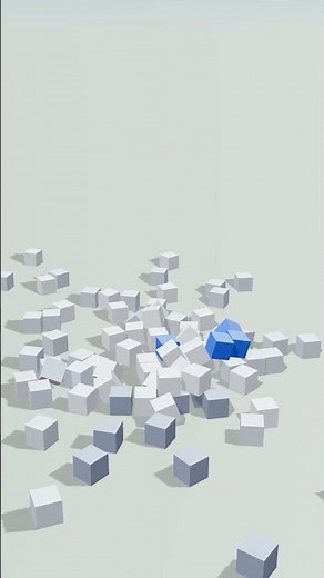 Voxel Block Collapse Animation – Airplane (Explosion x2)