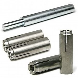 Stainless Steel Concrete & Stone Drop in Female Expansion Anchors with Setting Tool 1/2"-13 x 2 Qty 10