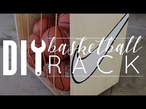 DIY Basketball Rack & Storage