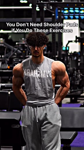 Hussein Farhat | Online Fitness Coach on Instagram: "How To Build Natural Shoulder Pads 🦾 Follow me for more fitness tips & workouts :) #reels #foryou #motivation #fitnessmotivation #shoulderworkout"