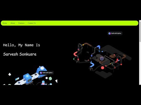 Building a Dynamic Webpage with HTML and CSS | Integrating 3D Spline Elements PART 1