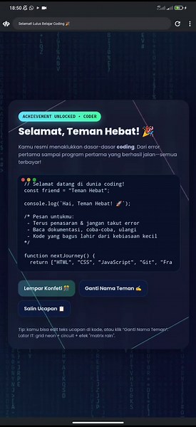 Belajar Coding HTML dan JavaScript untuk Pemula